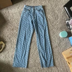 BDG “NUDES” lettering jeans